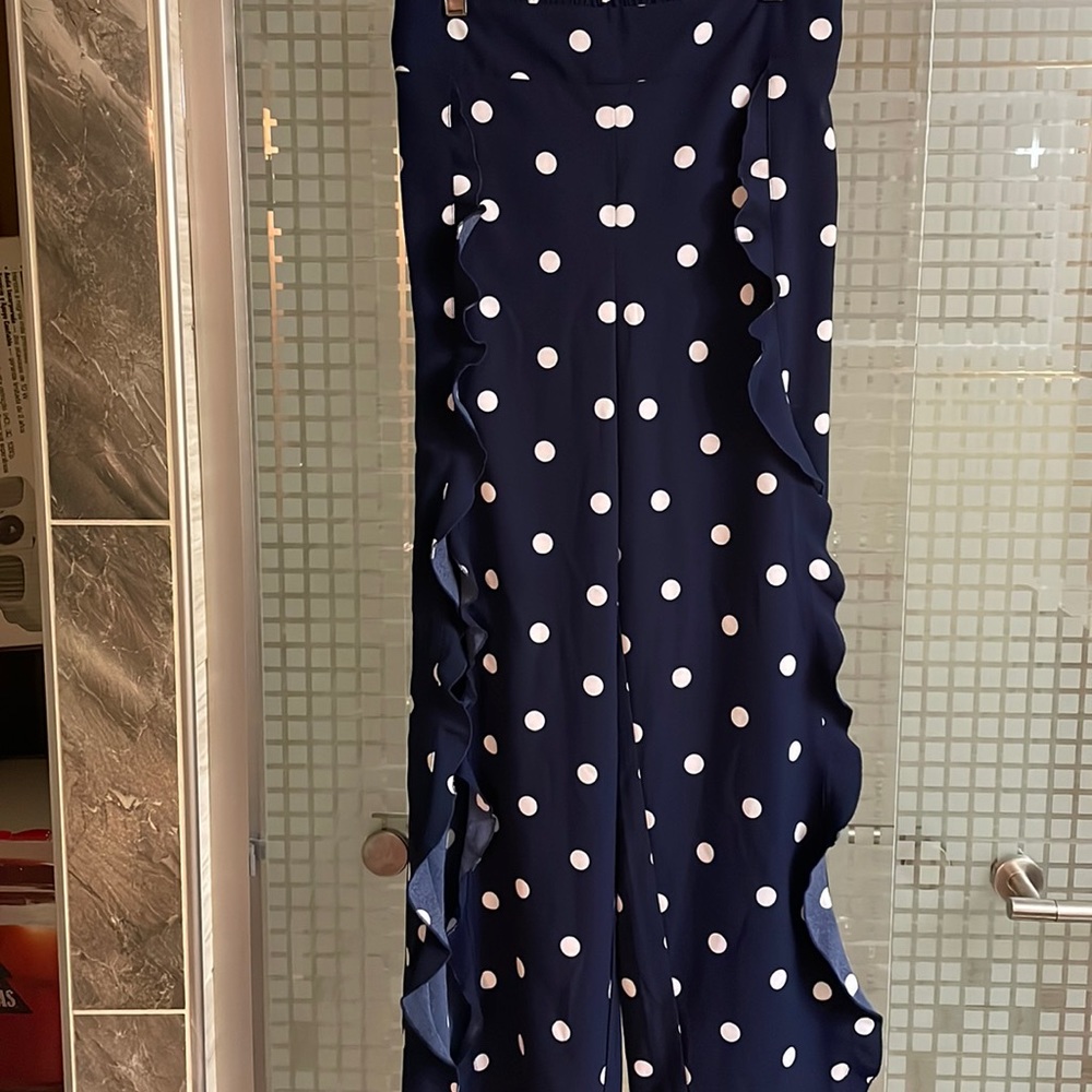 New York and Company Ruffle Palazzo Pants